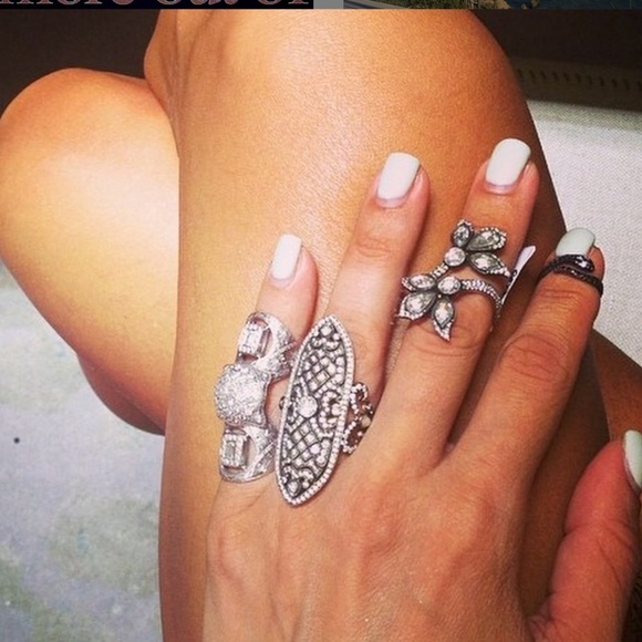 One-of-a-Kind LOREE RODKIN Ruby Bondage Ring 18K Black Rhodium Gold - Picture 15 of 16